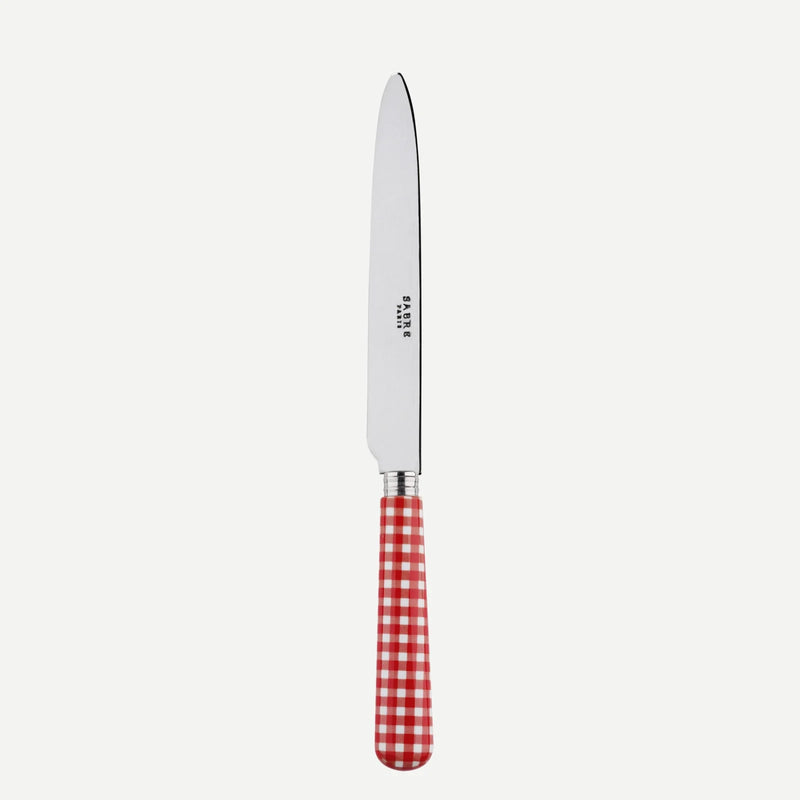 Gingham / Dinner Knife / Red