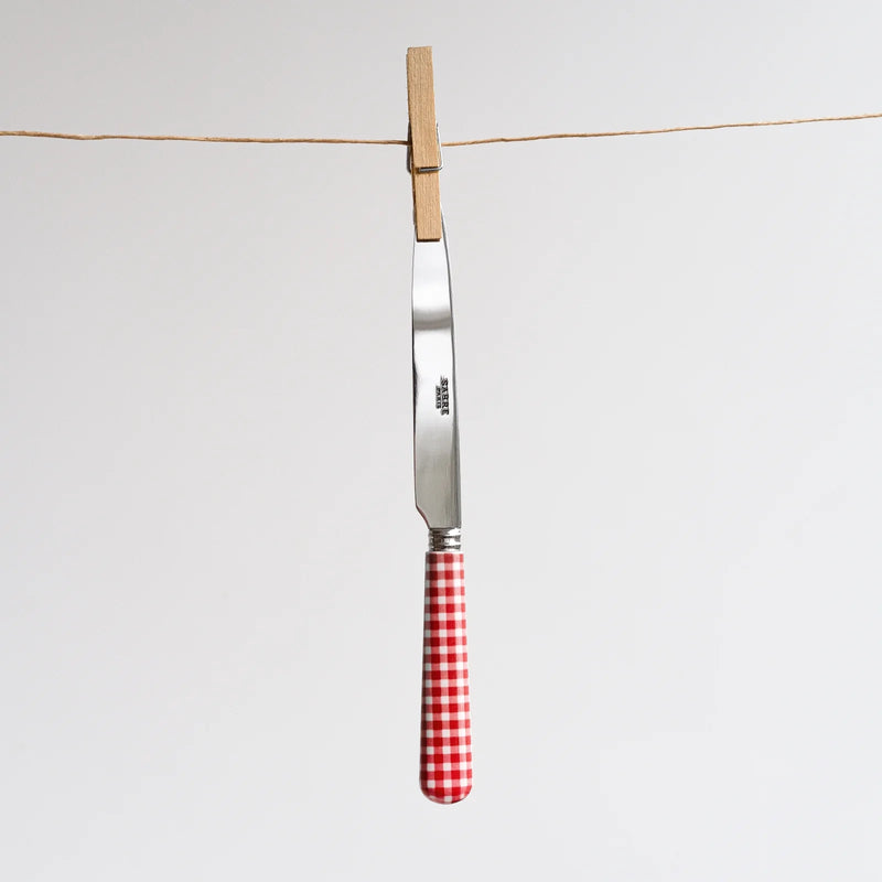 Gingham / Dinner Knife / Red