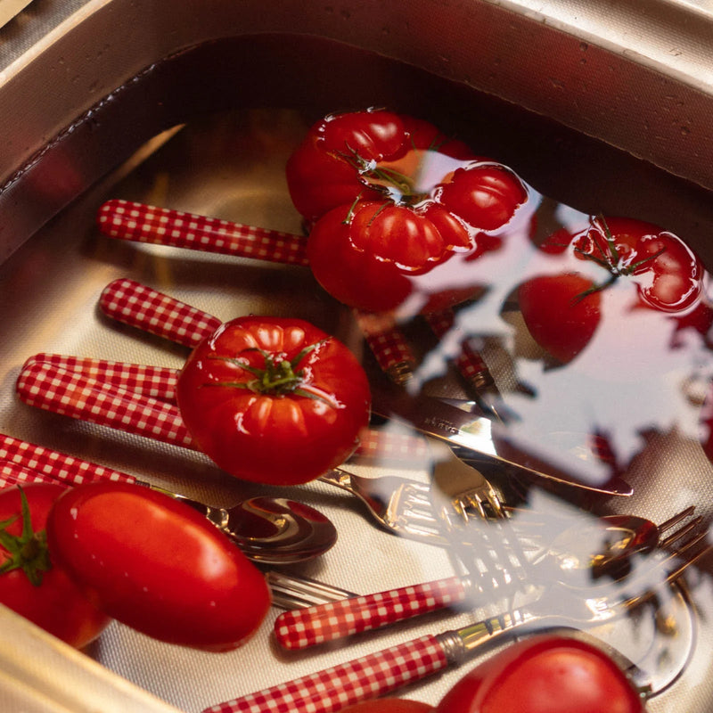 Gingham / Dinner Knife / Red