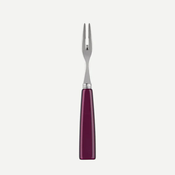 Icône / Cocktail fork /Aubergine / Set of 4