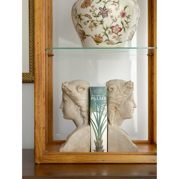 Set of 2 Women Heads Bookend