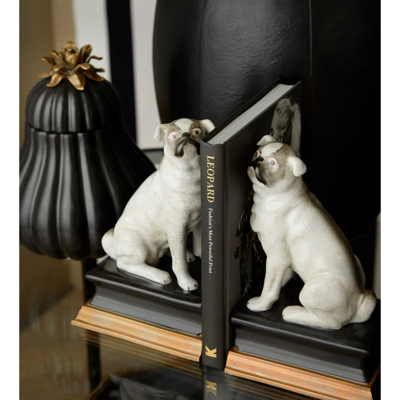 Pug Dogs Bookend S/2