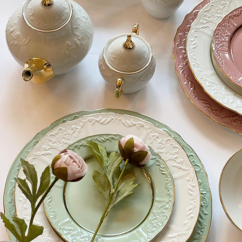 Porcel Vivian Mint Dinner Set for Eight