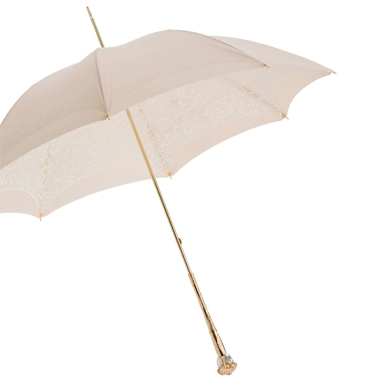 Very Elegant Ecru Parasol Umbrella