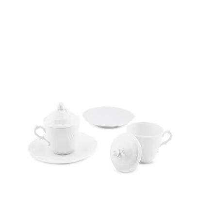 Vecchio Ginori - Set of two Coffee Cup and saucers with covers