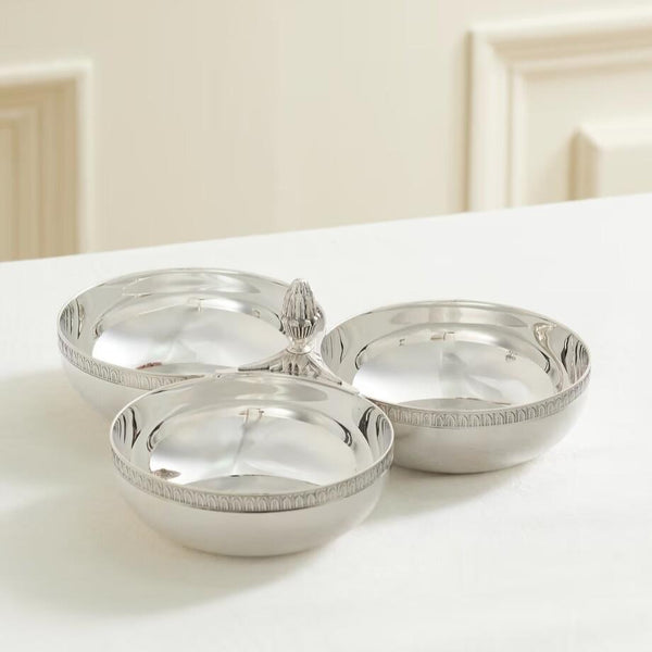 Malmaison- Silver Plated Three Part Server