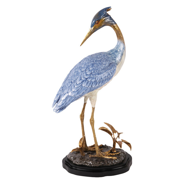 Figurine Blue White Crane