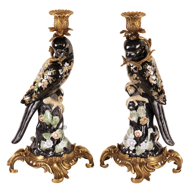 Candle Holders with Parrots, Anna Sui