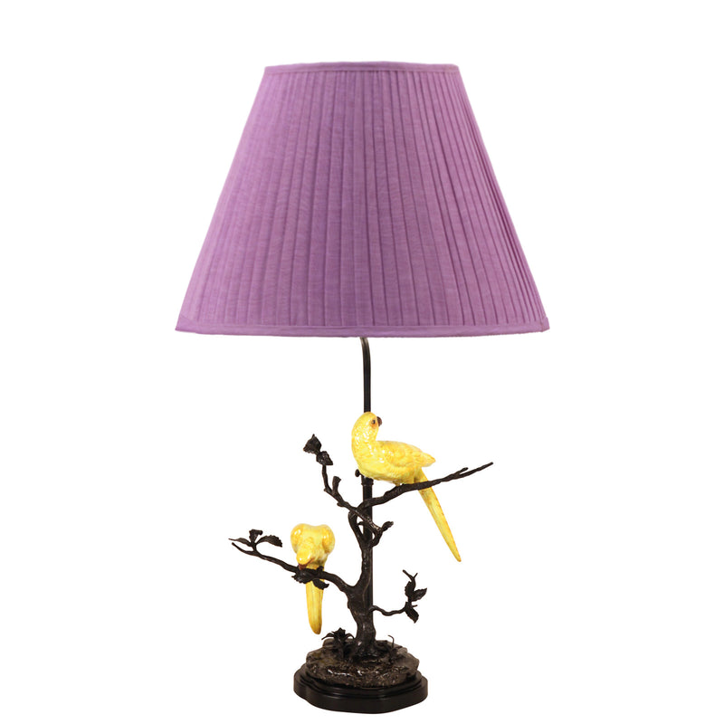 Yellow Parrots Lamp