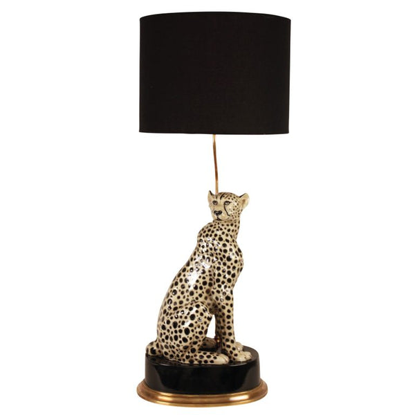 Cheetah Figurine Lamp