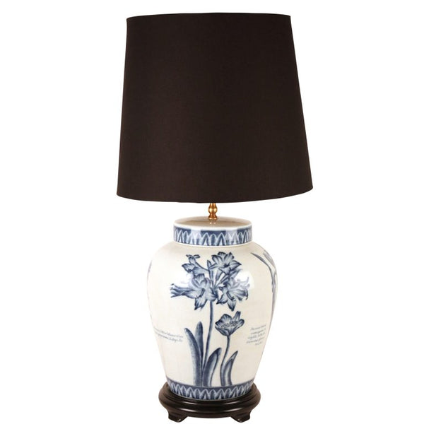 Blue and White Jar-Shaped Lamp