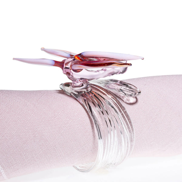 Ali in Volo Set of 6 Napkin Rings with Dragonfly