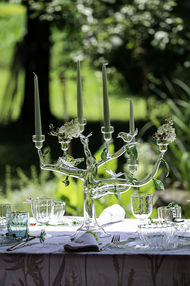 Glass Eden Candelholder