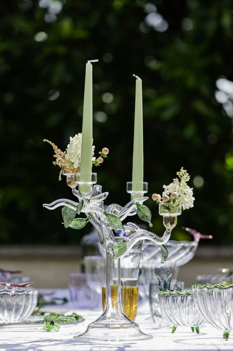 Glass Eden Candelholder