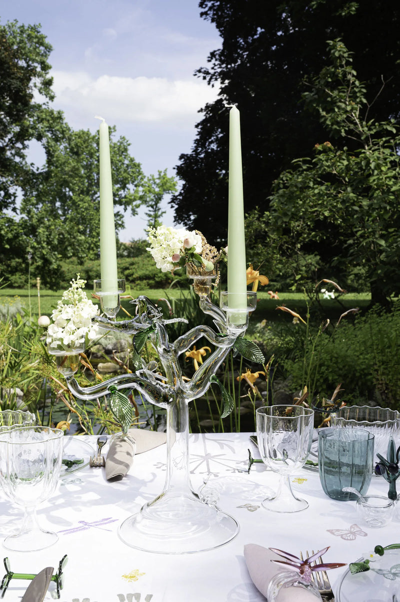 Glass Eden Candelholder