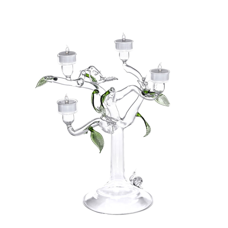 Glass Eden Candelholder