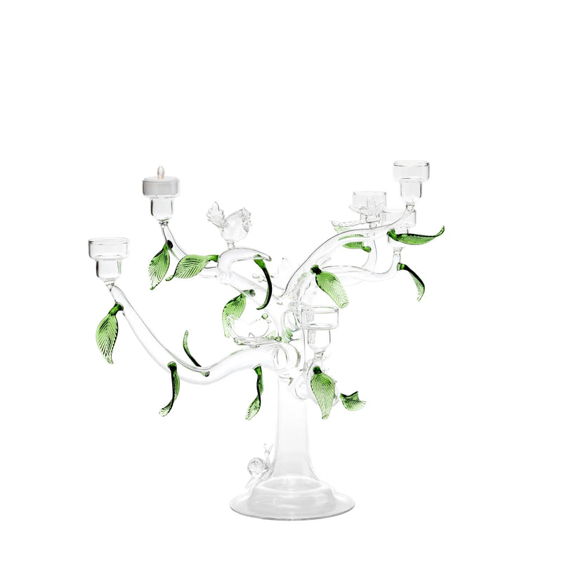 Glass Eden Candelholder