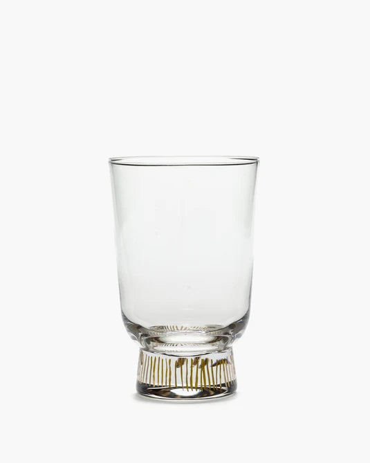 Gold Feast Stripes Tumbler Set of Four