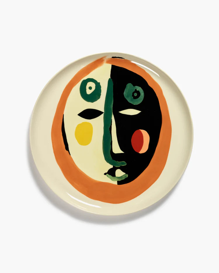 Serving Plate with Face Feast- I