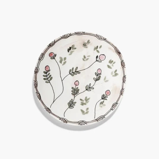 Dinner Plate Mirtillo Nude Midnight Flowers