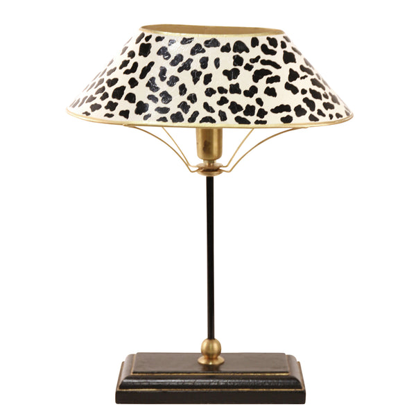 Lamp with Cheetah Pattern Shade