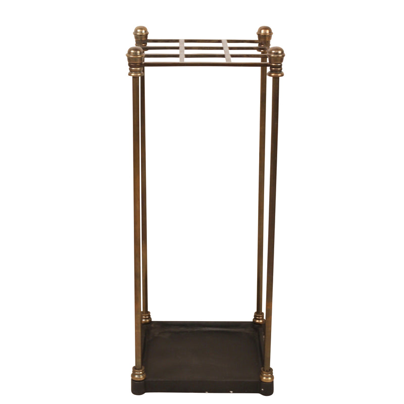 Umbrella Stand, Gold with Black Base