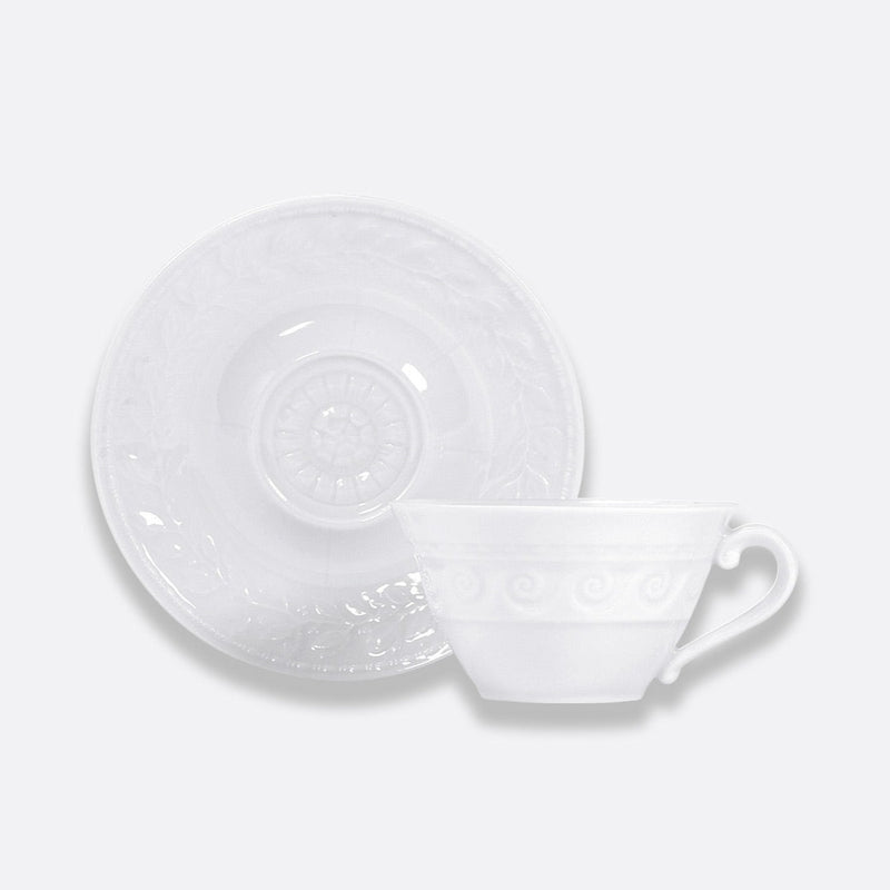 Louvre Blanc Set of Four Teacup and Saucer