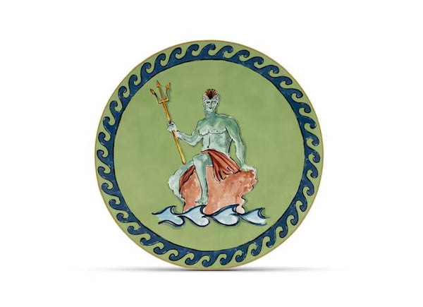 IL Viaggio Di Nettuno Moss Green Charger Plate