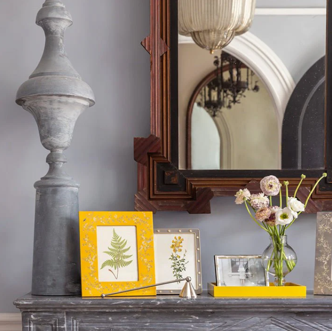 Yellow Chinoiserie Frame