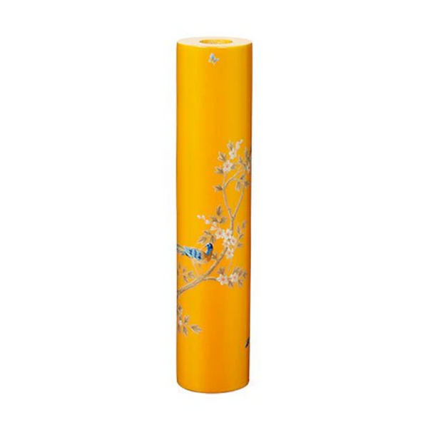 Chinoirserie Candle Stick Yellow 24cm