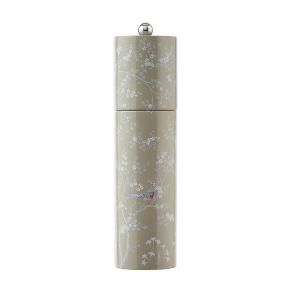 Grey Chinoiserie Salt or Pepper Mill