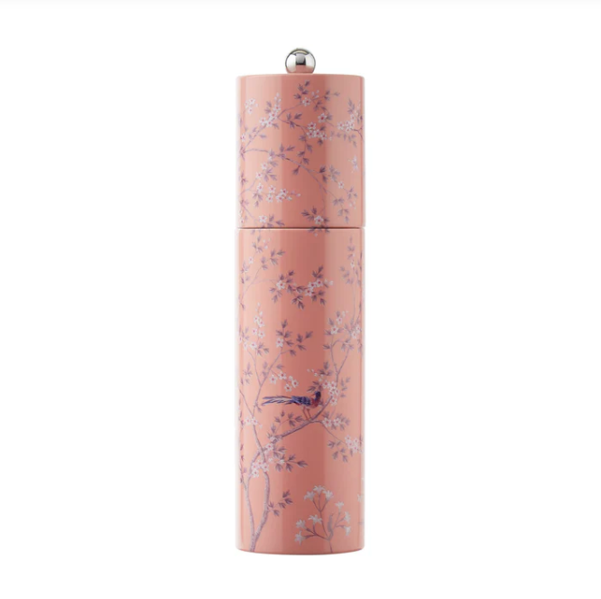 Pink Chinoiserie Salt or Pepper Mill