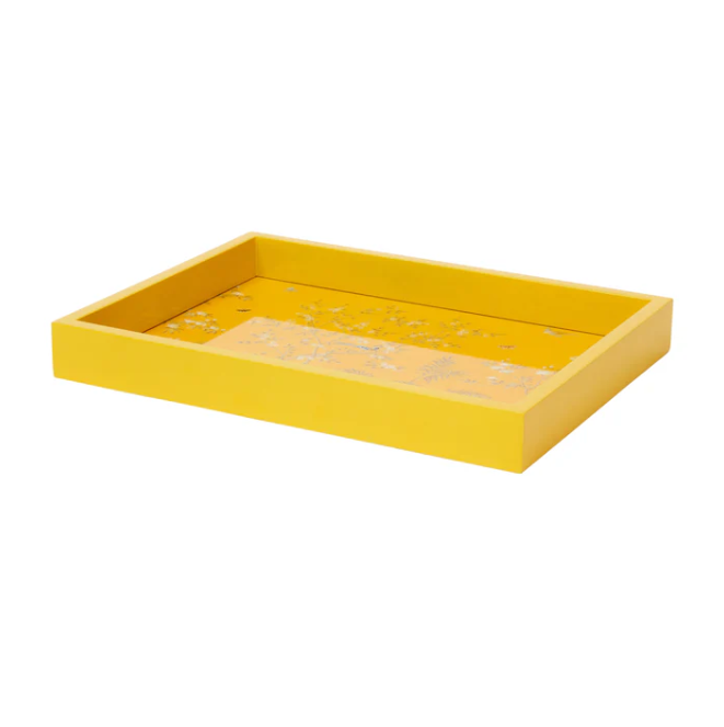 Yellow Small Chinoiserie Tray