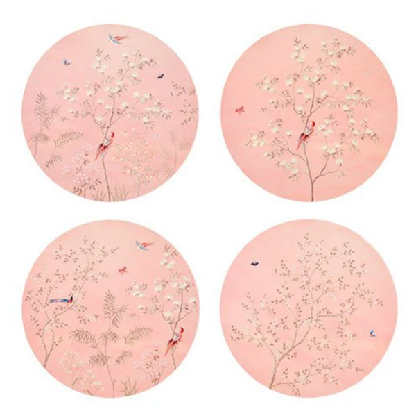 Pink Chinoiserie Placemats - Set of 4