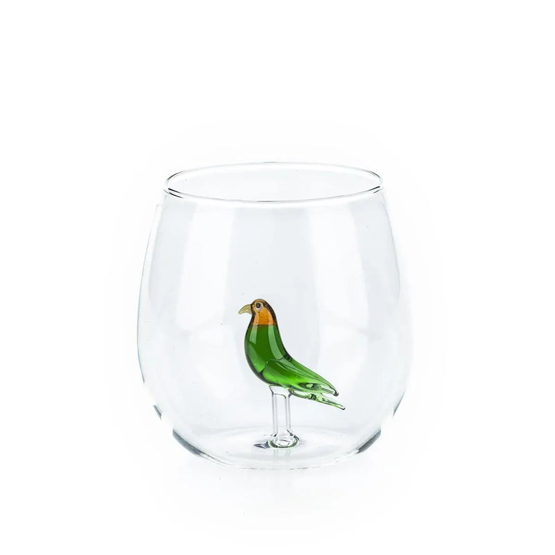 Tropical birds glasses Round glasses