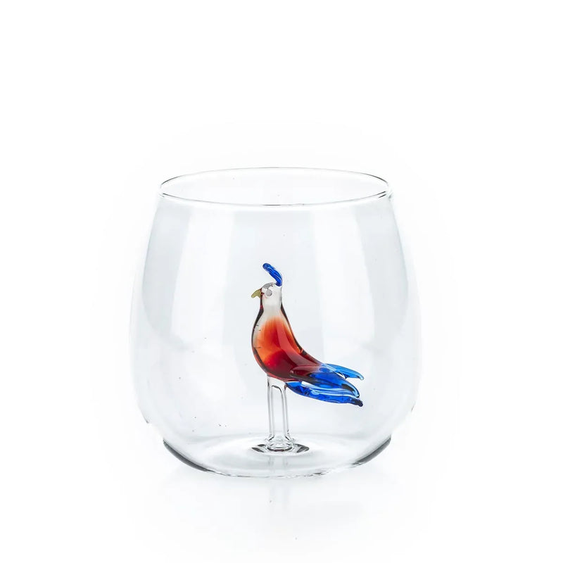 Tropical birds glasses Round glasses