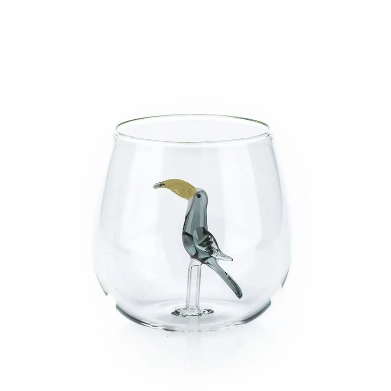 Tropical birds glasses Round glasses