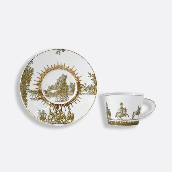 Versailles Enchante Set of 2 Coffee Cups & Saucers