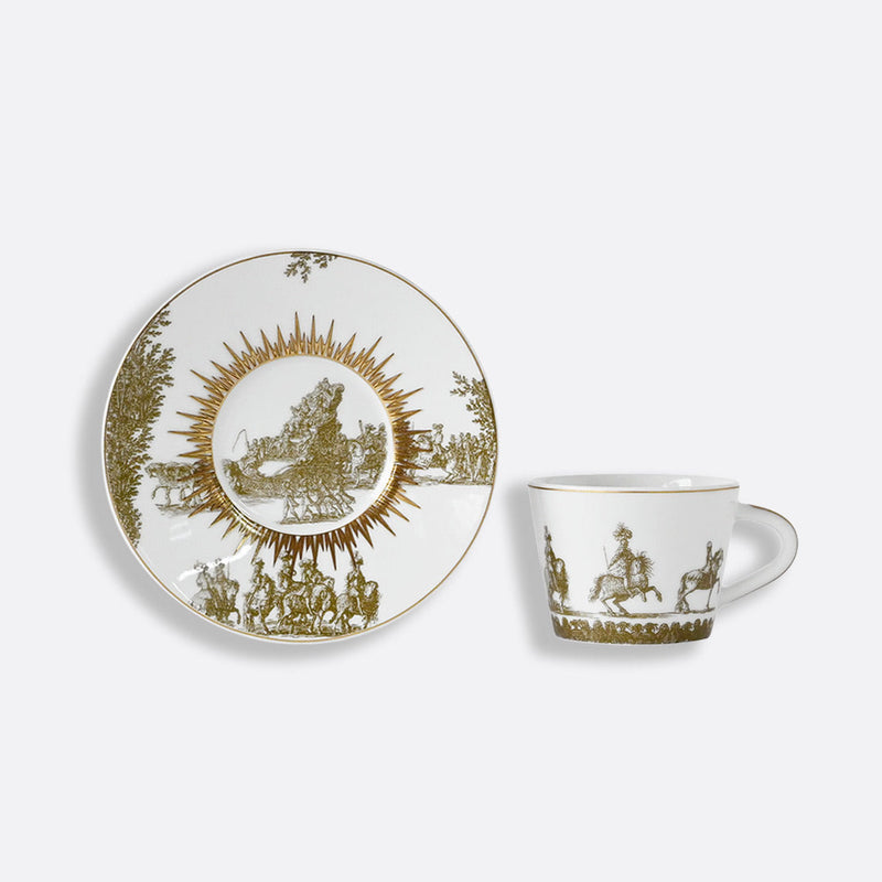 Versailles Enchante Set of 2 Coffee Cups & Saucers