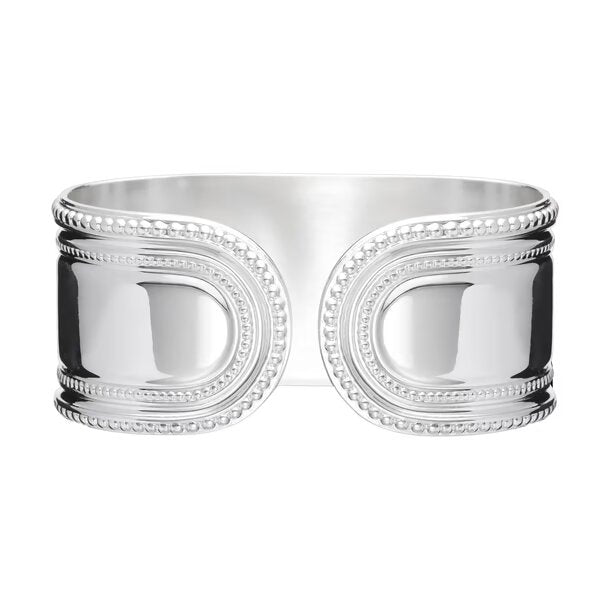 Marie Rose- Silver Plated Napkin Ring Set of Six