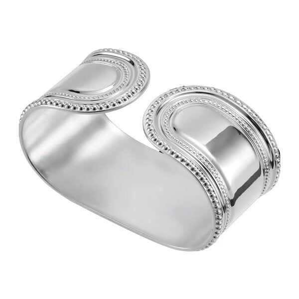 Marie Rose- Silver Plated Napkin Ring Set of Six