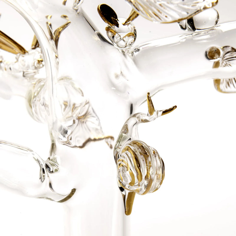 Glass Eden Gold Candelholder