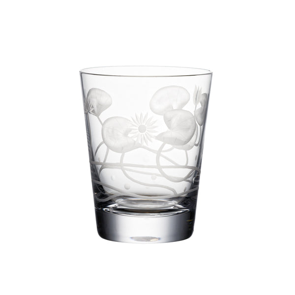 Water Lilies Single Old Fashioned Glass