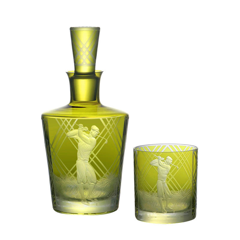 Golf Double Old Fashioned Olive Pair