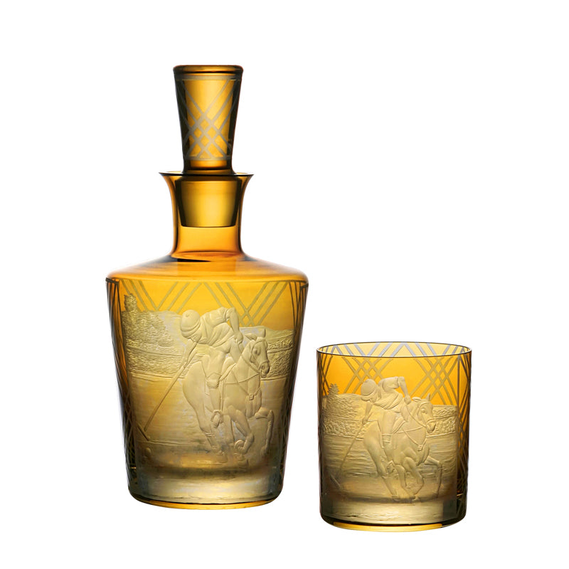 Polo Double Old Fashioned Amber Pair