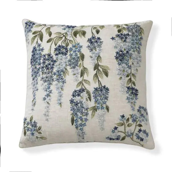 Floral Vine Blue Cushion Cover