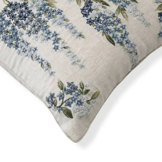 Floral Vine Blue Cushion Cover