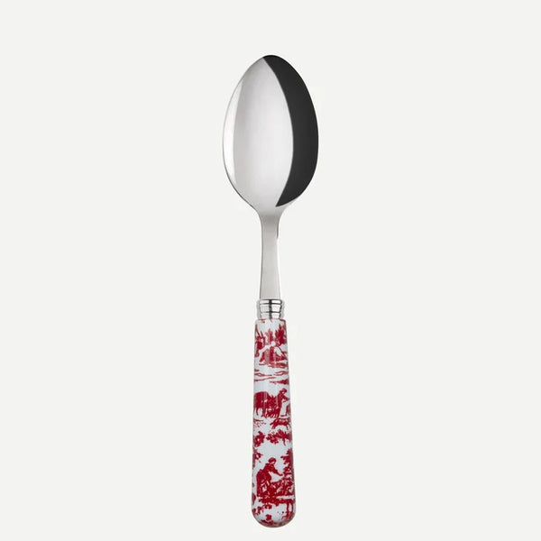 Toile de jouy / Soup Spoon/ Red