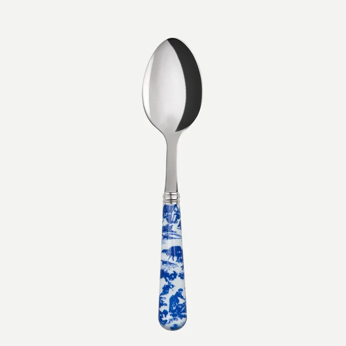 Toile de jouy / Dessert Spoon / Blue