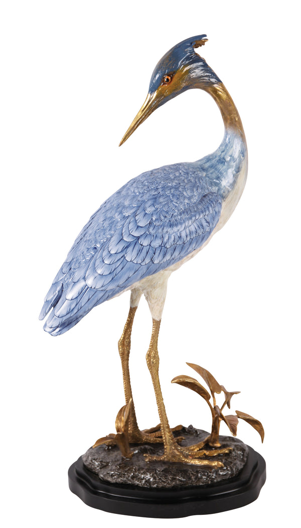 Figurine Blue White Crane